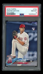 2018 Topps #700 Shohei Ohtani RC Rookie Pitching PSA 8 NM-MT - Picture 1 of 2
