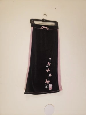 Maxi Falda De Colección Años 90 Y2k Hello Kitty Juvenil XL Adulto XS Terciopelo Negro Anime Sanrio Foto 1 de 4