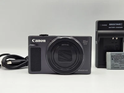 [MINT / Tested] Canon PowerShot SX620 HS Black 20.2MP Digital Camera From Japan - Image 1 of 4