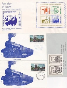GB 1971 Postal Strike x4 inc unusual Kernow - Picture 1 of 1
