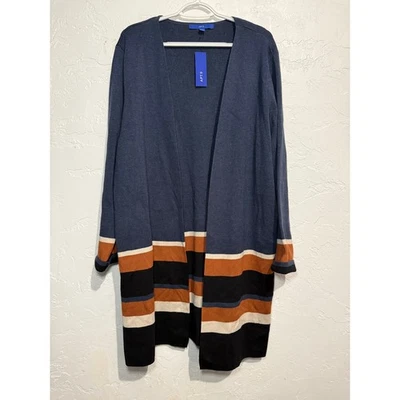 NUEVO CON ETIQUETAS APT 9 Long Line Abierto Frontal Plumero Cárdigan Suéter Mujer XXL Carrera Oficina Foto 1 de 4