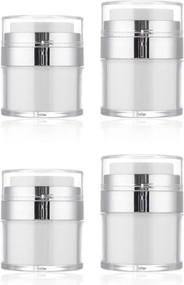 4st Airless Pumpspender 15ml 30ml Creme Nachfüllbar Reise Kosmetik Behälter
