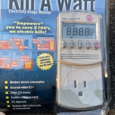 Kill-A-Watt Electricity Usage Monitor #P4400 NEW Sealed - Image 1 of 4