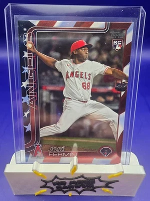 2025 Topps Update Series Jose Fermin Independence Day /76 - Image 1 of 2