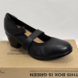 Clarks Emily 2 Tacones Mabel Mary Jane, Negros, Para Mujer 7 Con Caja - WO/Cubierta - B-Nuevos - Imagen 1 de 10