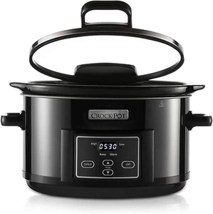 Crock-Pot Digital Slow Cooker with Hinged Lid, Programmable Display, 4.7L (4 Peo - Picture 1 of 5