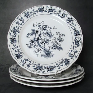 Set of Four - 10 1/16" Ming Tree Dinner Plates, Nikko, Double Phoenix, Japan - Picture 1 of 9