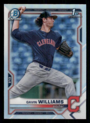 2021 Bowman Chrome Draft Refractors #BDC93 Gavin Williams - Image 1 of 2