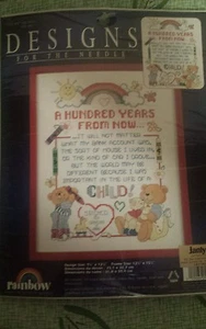 100 Years From Now - Janlynn Counted Cross Stitch Chart - W-3053-09 - Picture 1 of 2