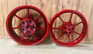 SALE! GEN 3 ILLUSION RED FACTORY WHEELS OEM WHEELS 2022-2024 SUZUKI HAYABUSA - Bild 1 von 7
