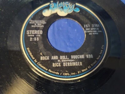 Rick Derringer – Rock And Roll, Hoochie Koo - 7" VINYL SINGLE Foto 1 de 3