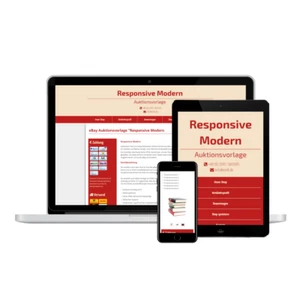 eBayVorlage HTML Template Responsive Modern Design mobiloptimiert +Editor - Bild 1 von 11