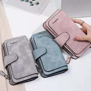 RFID Blocking Wallet for Womens Clutch Purse Ladies Credit Card Holder Organizer - Picture 1 of 18
