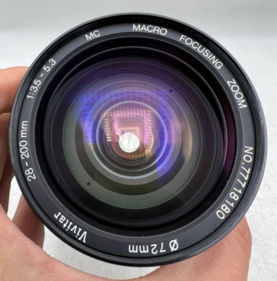 Vivitar MC Macro Zoom 28-200mm F3.5-5.3 Nikon AI-S Mount Lens For SLR Cameras - Image 1 of 4