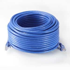 50ft BLUE Network Cable Lot - Top Quality / CAT6 6A (Enhanced) / RJ45 / Ethernet - Afbeelding 1 van 12
