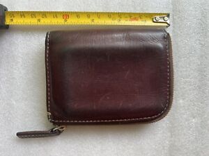 TSUCHIYA KABAN Diario Handy L Zip Compact wallet patina (red Moon )