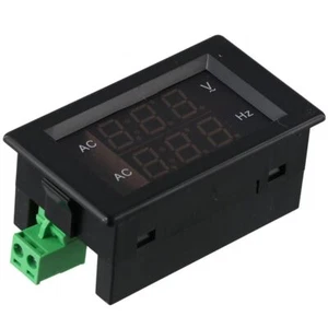 Digital Display AC Meter LED Display Voltage Gauge Mini Volt Hz Monitor Teste... - Picture 1 of 8
