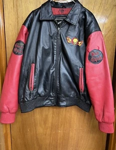 Giacca bomber Tweety Bird Good Chick Gone Bad in pelle taglia 2XL 1998 - Foto 1 di 17