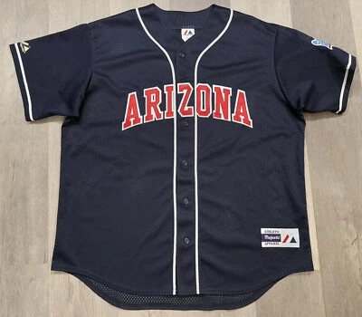 Arizona Wildcats x Majestic 2004 College World Series Baseball Jersey - XL - Image 1 of 4