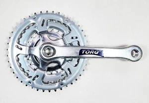 Triple/3s Torq Alloy Crank 42T-34T-24T Square Taper 170mm Silver Drive-side Only - Picture 1 of 7