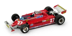MODELLINO AUTO F1 STATICO BRUMM FERRARI 126 CK GILLES VILLENEUVE 1981 MONZA 1/43 - Foto 1 di 5