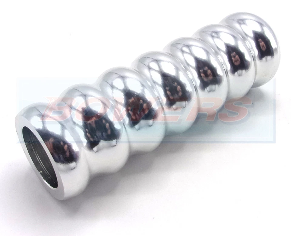 AGARRE DE FRENO DE MANO CLÁSICO ROVER AUSTIN MINI PULIDO ALUMINIO CROMADO ACANALADO - Imagen 1 de 1