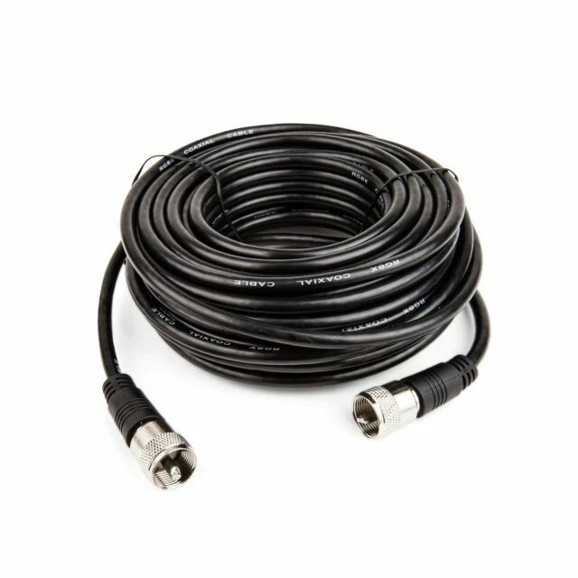 Steren 205-750 50 ft coaxial RG8X Negro Cable - Black