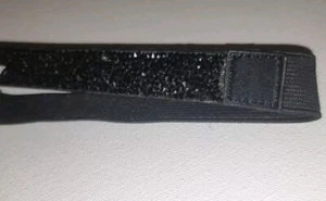 White House Schwarzmarkt Schwarz Leder Gürtel Harz Strass groß verstellbar - Bild 1 von 22