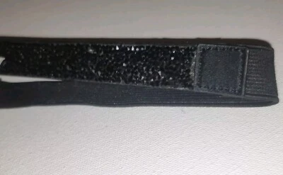 White House Black Market Black Leather Belt Resin Rhinestones Large Adjustable  - Image 1 of 4