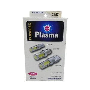 New Putco Led Plasma 3157 LED White Car Light Bulbs Pair 243157W-360 - Foto 1 di 5