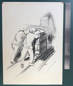 Early 1900’s EDWARD CASWELL N. Y. Illustration Mine Workers - Picture 1 of 2