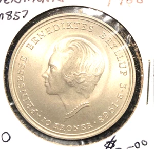 Dänemark 1968 10 Kronen KM 857 Stempelglanz - Bild 1 von 2