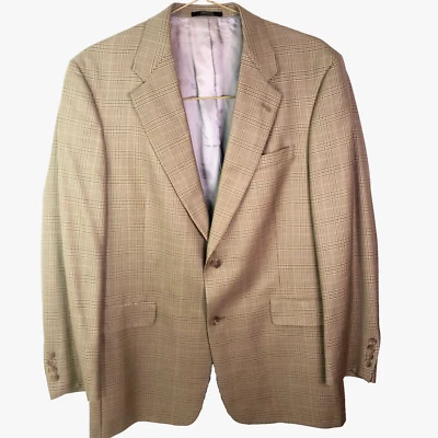 Hart Schaffner Marx Gold Trumpeter Marcello Men Blazer Wool Silk Sports Coat 41R - Image 1 of 4