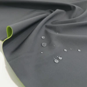 Outdoor Softshell Stoff mit Fleece wasserdicht atmungsaktiv elastisch Grau - Bild 1 von 3