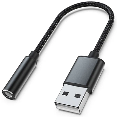 USB auf Mini Jack 3.5 mm Reagle Kopfhörer und Mikrofon Adapter Soundkarte - Bild 1 von 4