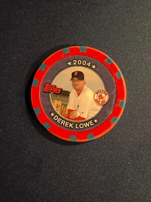 Derek Lowe 2004 Topps Coleccionista Poker Ficha Boston Red Sox '04^ Foto 1 de 2