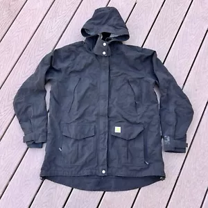 Carhartt Women's Storm Defender Heavy Weight Black Hooded Jacket Sz XL - Picture 1 of 7