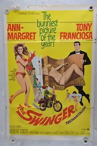 1966 The Swinger Original 1Sh Movie Poster Ann-Margret Anthony Franciosa - Picture 1 of 7