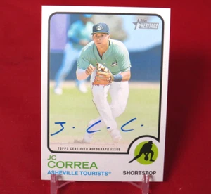 JC Correa AUTO 2022 Topps Heritage Minor League #ROA-JC - Picture 1 of 2
