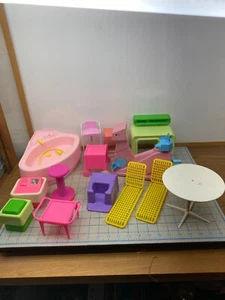 Huge Lot Vintage Mattel BARBIE 1970-80s Meritus Furniture Computer Tub Chairs - Picture 1 of 24