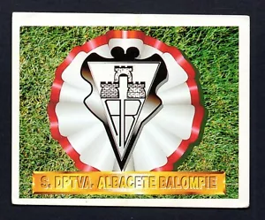 ESCUDO - S.D. ALBACETE BALOMPIE 1994-95 CROMO ESTE PANINI LA LIGA 94/95 - Imagen 1 de 2