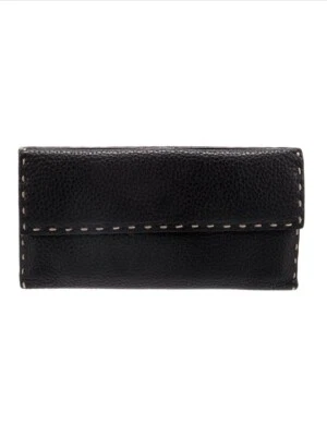 HERMOSA Cartera Fendi Cartera Grande Cuero Selleria Negra AS15154 Foto 1 de 4