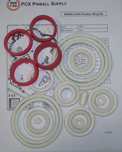 1978 Atari Middle Earth Pinball Machine Rubber Ring Kit - Picture 1 of 1