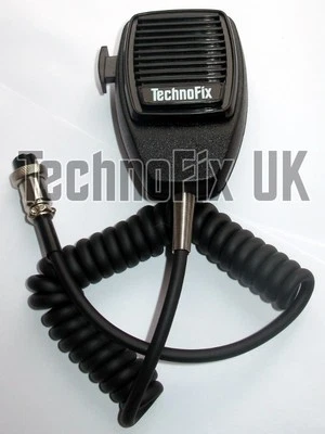 TECHNOFIX UK Microfono di ricambio per Kenwood TS-120S TS-130S TS-530S TS-830S - 4 pin