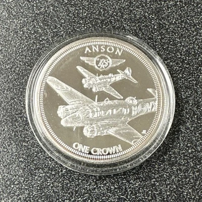 H. M. Queen Elizabeth II Tristan Da Cunha - Anson - One Crown - Silver Plate - Image 1 of 2