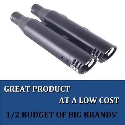 Harley Sportster 14-Up 883/1200 Slip-On Muffler Exhaust Pipes Loud Throaty Sound - Image 1 of 4