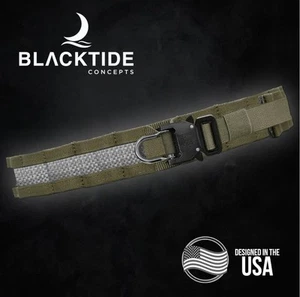 Cinturón de batalla táctico de nailon BLACKTIDE Concepts Ranger verde pequeño/mediano - Imagen 1 de 4