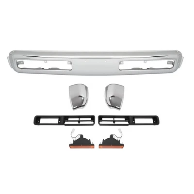 Parachoques delantero con luz de señal de giro de lente ámbar para camioneta Nissan D21 1993-1995 Foto 1 de 4