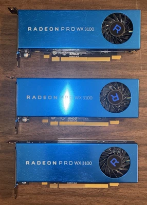 AMD Radeon Pro WX 3100 4GB GDDR5 2x Mini Display Port 1x DP Graphics Card Lot: 3 - Image 1 of 3