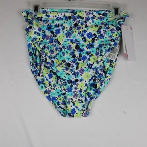 Traje de baño Anne Cole parte inferior para mujer pequeño cintura alta plegable Ditsy floral natación - Imagen 1 de 7